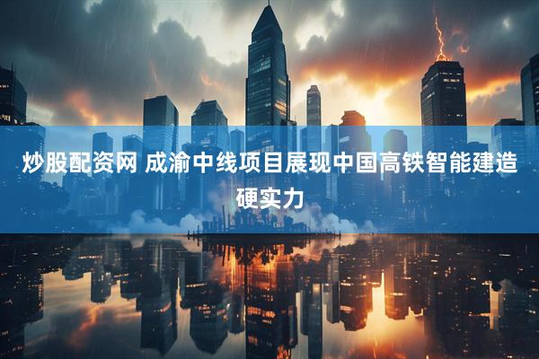 炒股配资网 成渝中线项目展现中国高铁智能建造硬实力