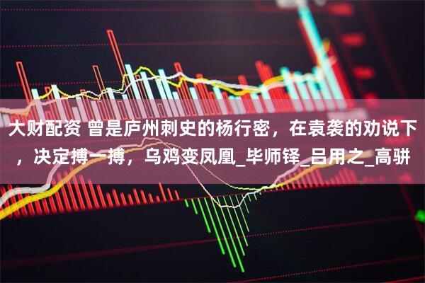 大财配资 曾是庐州刺史的杨行密，在袁袭的劝说下，决定搏一搏，乌鸡变凤凰_毕师铎_吕用之_高骈