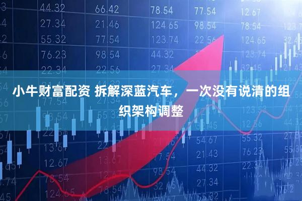 小牛财富配资 拆解深蓝汽车，一次没有说清的组织架构调整