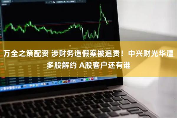 万全之策配资 涉财务造假案被追责!中兴财光华遭多股解约 A股客户还有谁
